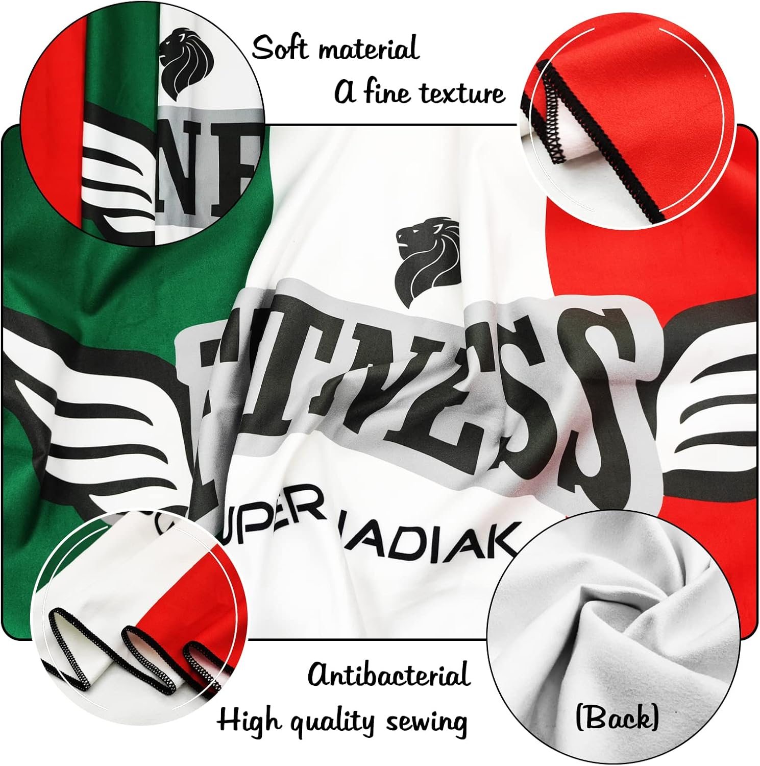 Gym Towel-Microfiber Towel-Microfiber Sheet -Towel for Workouts - Sport,Fitness,Gym Wipe Men'S Gym Towels - Microfiber Gym Towel - Gym Wipe Sport Towel - Fitness Accessories image number 4