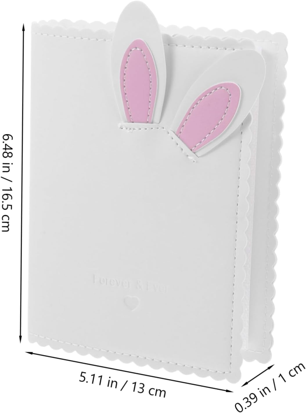 Toyvian Adorable Bunny Mini Photo Album Soft Keepsake for Photos Small for Travel and Family Memories for Storing Cards and Pictures image number 6
