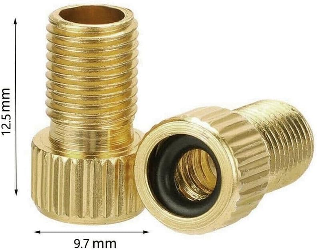 2PCS Bicycle Pump Adapters Converter Presta to Schrader Bike Valve Tyre Connector AU