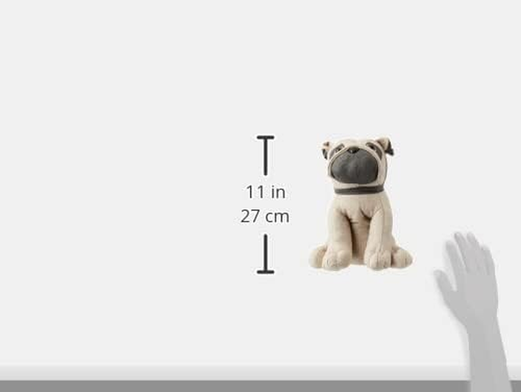 Paoletti Riva Pug Dog Door Stop - Heavywight Sand Filling - 100% Polyester - 23 X 15 X 24 Cm (9" X 6" X 9") - Designed in the UK image number 1