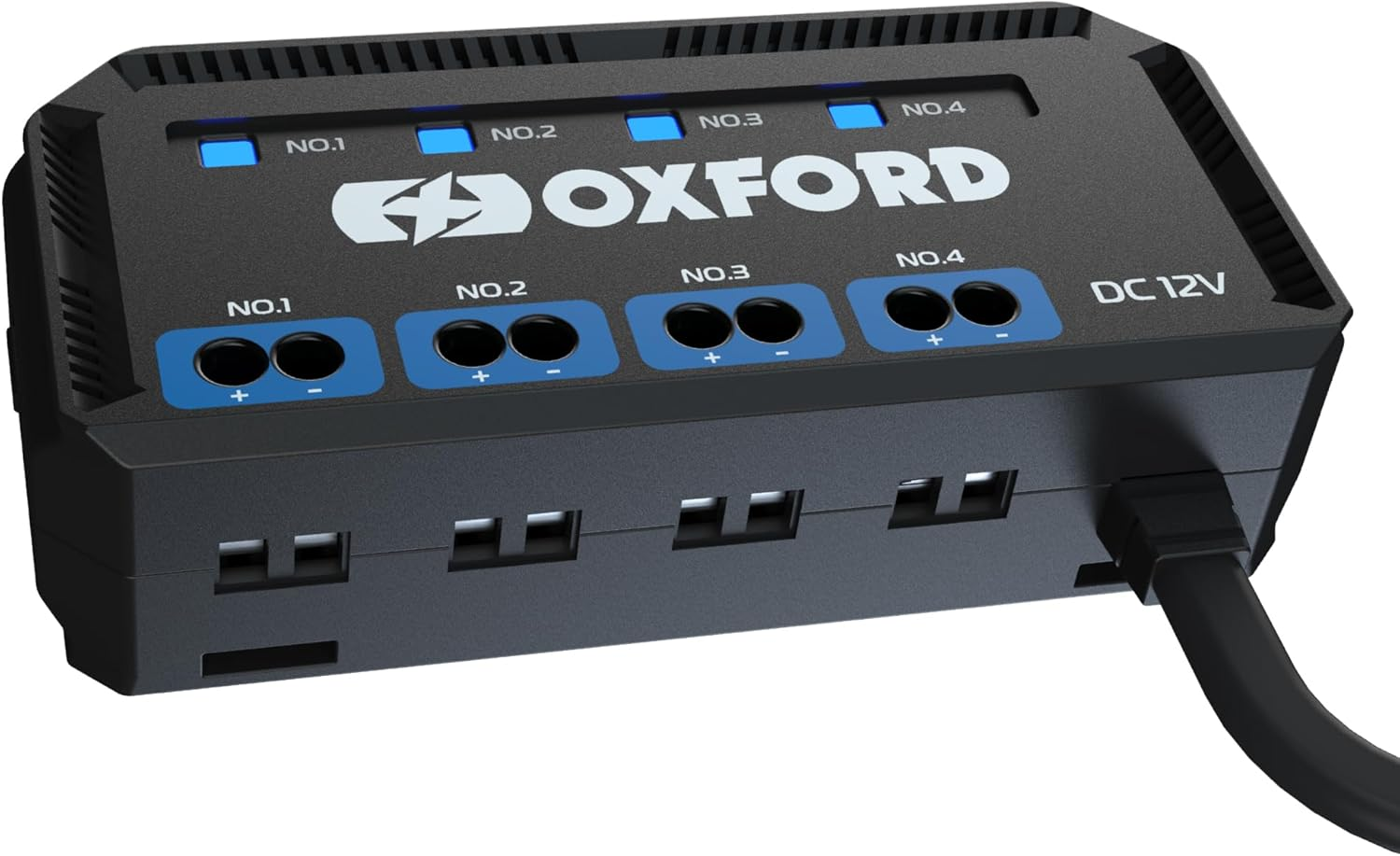 Oxford Motorcycle 12V Fuse Box with Relay. Quick Wiring 4-Way Fuse Holder with Indicator Lights & 5A Fuse for Motorcycle, Motorbike Headlights, Navigation, Phone Holder, Charger, Heated Grips Etc. image number 3