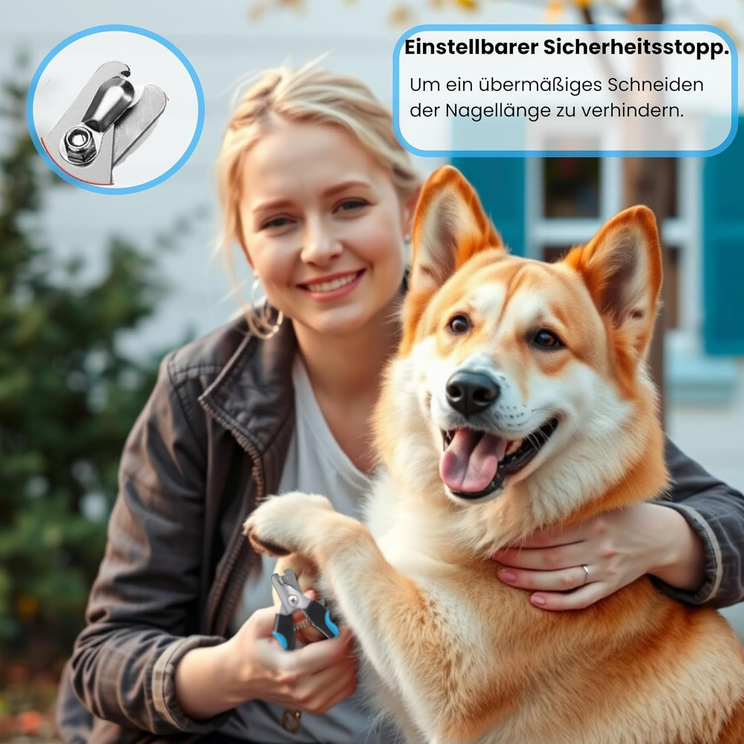 CUEMOON Professional Nail Scissors for Dogs and Cats with Nail File, Stainless Steel Claw Clippers, High Quality Claw Care Cutter for Large and Medium Dogs and Cats in Animal Salon image number 4