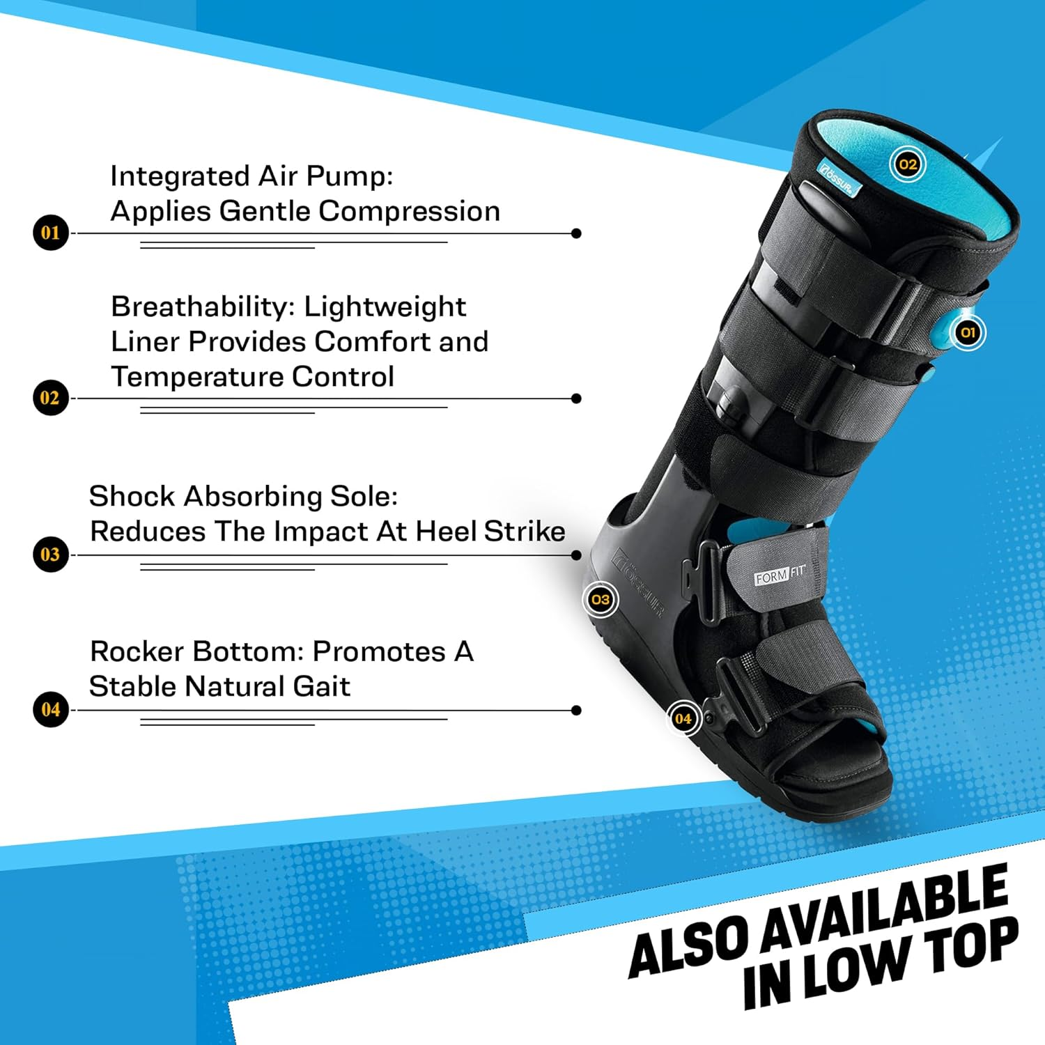 Ossur Form-Fit Moon Short Boot Air Walker, Small image number 3