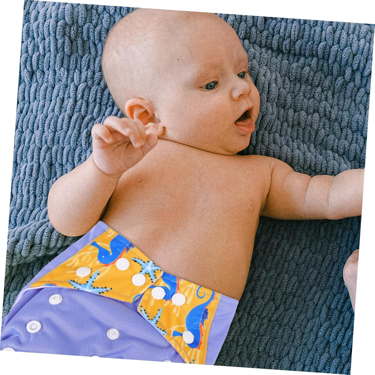 Ifundom 3Pcs Washable Pocket Digital Printing Cloth Diapers for Unisex Cloth Pocket Diapers for Newborn for Home Travel Use image number 1