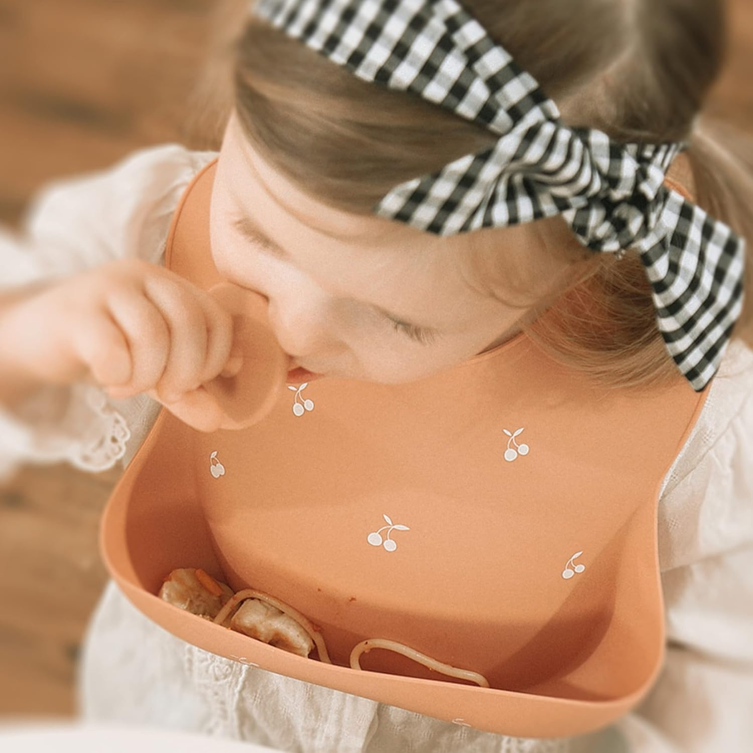 Moonkie Silicone Baby Bibs Set of 2, BPA Free Waterproof Soft Durable Adjustable Silicone Bibs for Babies & Toddlers image number 2