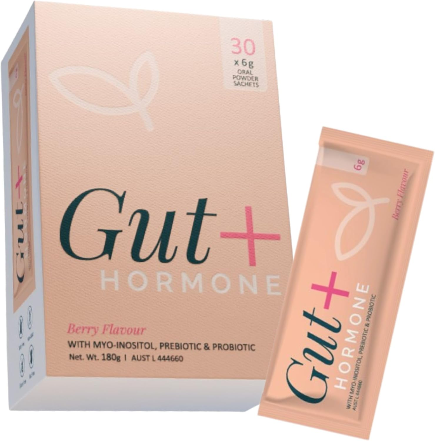 Gut + Hormone: Myoinositol + Methylated Folate + Vit D3 + Preboitic + Probiotic Metabolic & Digestive Health-Reproductive Hormone Support-Immune & Microbiome 30 X 6G Berry Flavoured Sachets image number 5