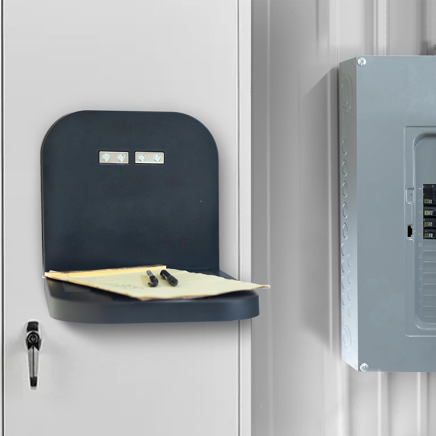 VIVO Magnetic Portable Laptop Workstation, Notebook/Tablet Shelf, Utility Platform, Hands-Free Compact Desk, Attaches to Flat Steel Surfaces, Black, DESK-MAG01 image number 5