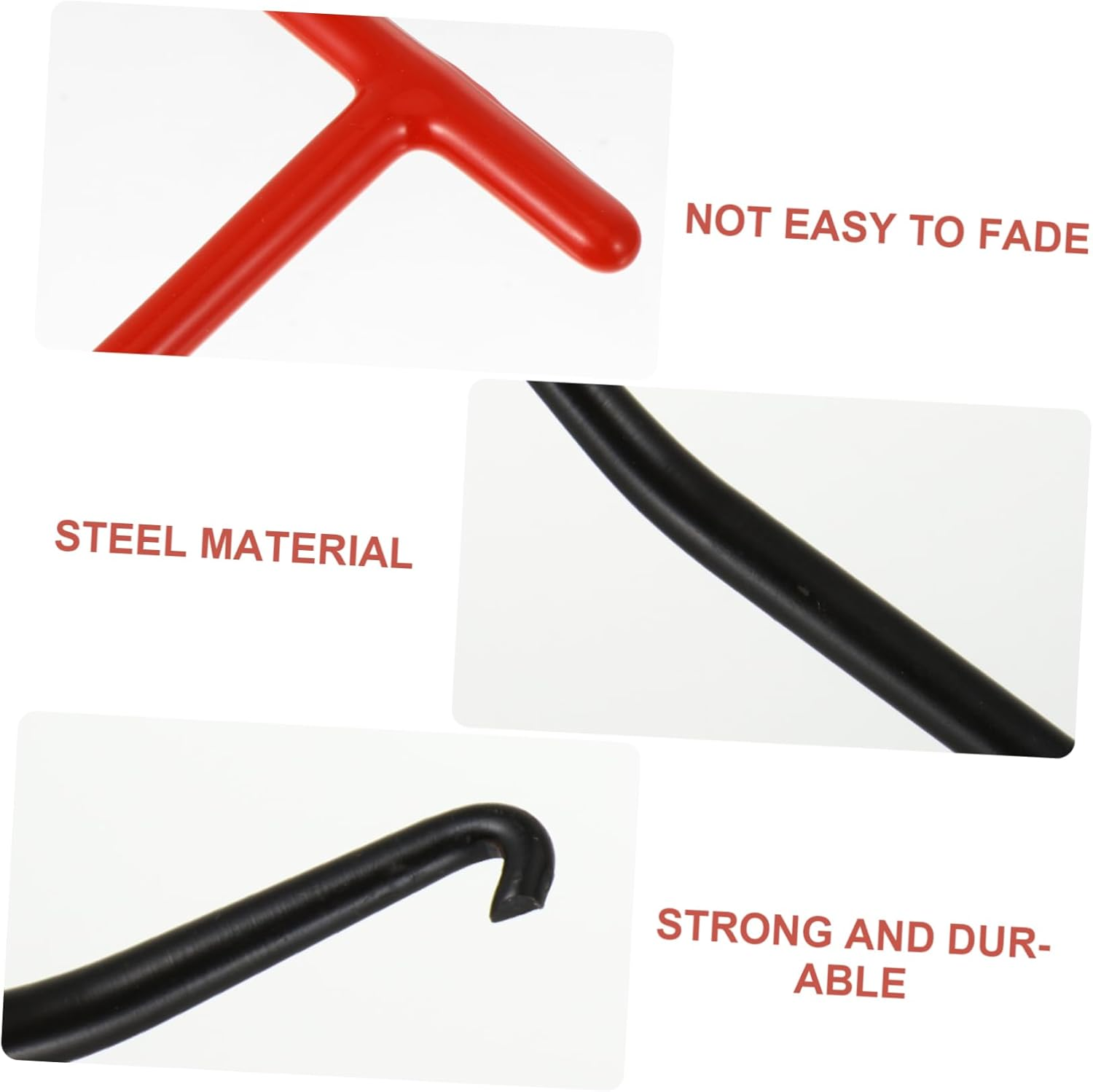 CHILDWEET Professional Motorbike Exhaust Spring Hook Puller Tool 2Pcs Set Steel Practical Spring Hook for Motorcycle Exhaust Repair and Maintenance image number 4