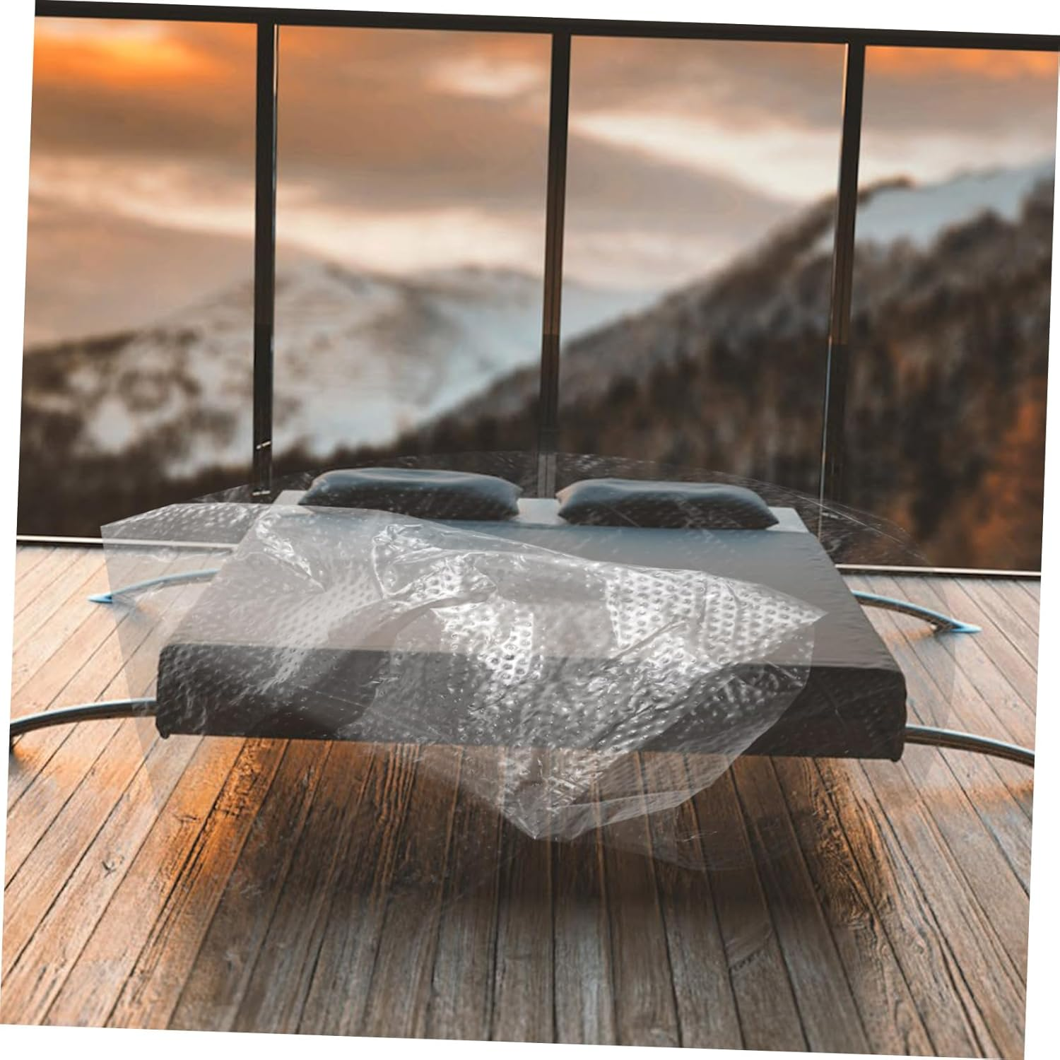 3 Rolls Pre-Taped Masking Film Tape and Plastic Drop Cloth for Automotive Painting, Car Paint Protection Film Adhesive for Frame and Skirting Covering, 30Cm 40Cm 55Cm Rolls for Paint Masking image number 3