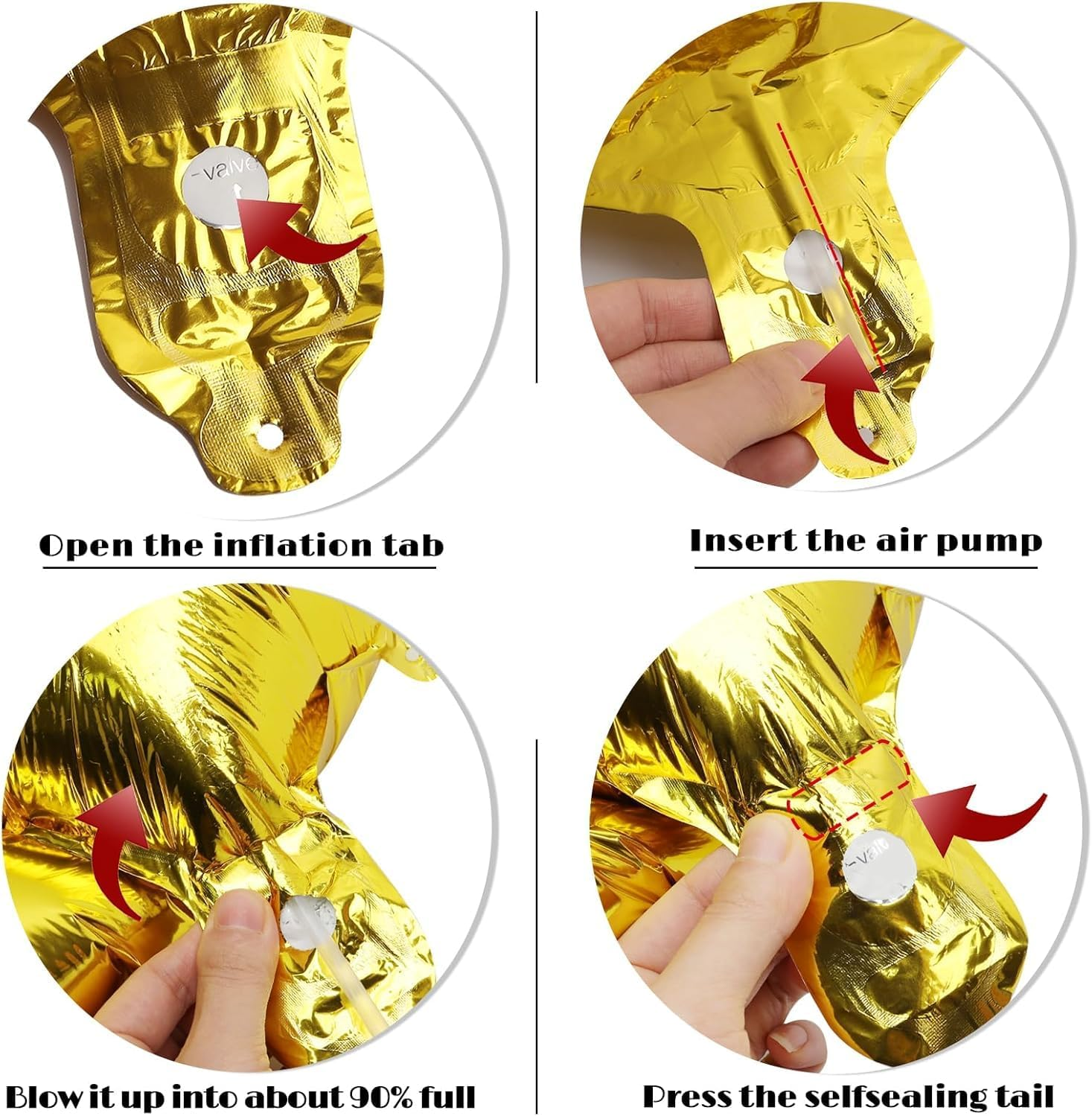 Lumjoy Gold 7 Balloon, 40 Inch Number Balloon, Gold Seven Birthday Decorations, 7Th Birthday Party Supplies, Gold Number 7 Balloon for Toddler and Kids Celebrations image number 3