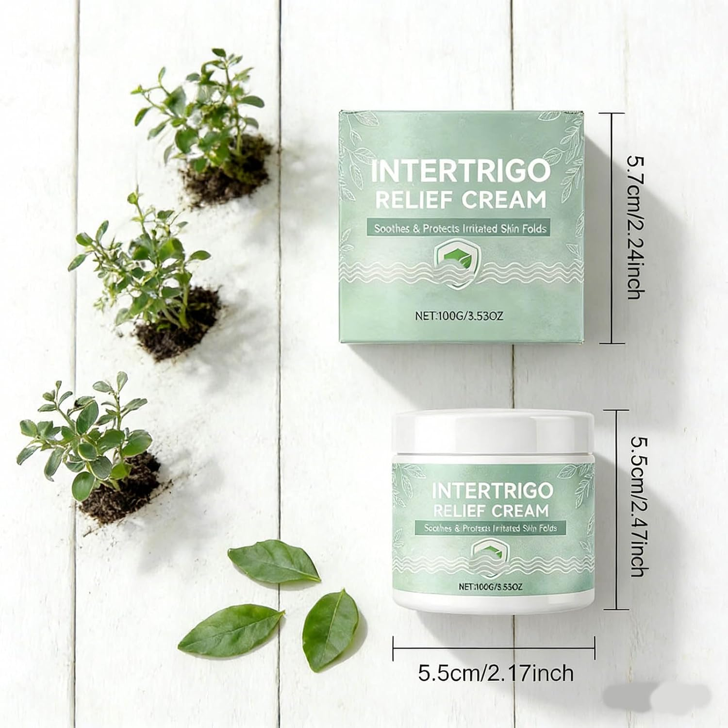 Skin Fold Barrier Cream for Moisture & Friction Protection, Fast-Drying Non-Greasy Formulation Supports Comfort in Friction-Prone Areas, Suitable for All Seasons (1 Pcs)