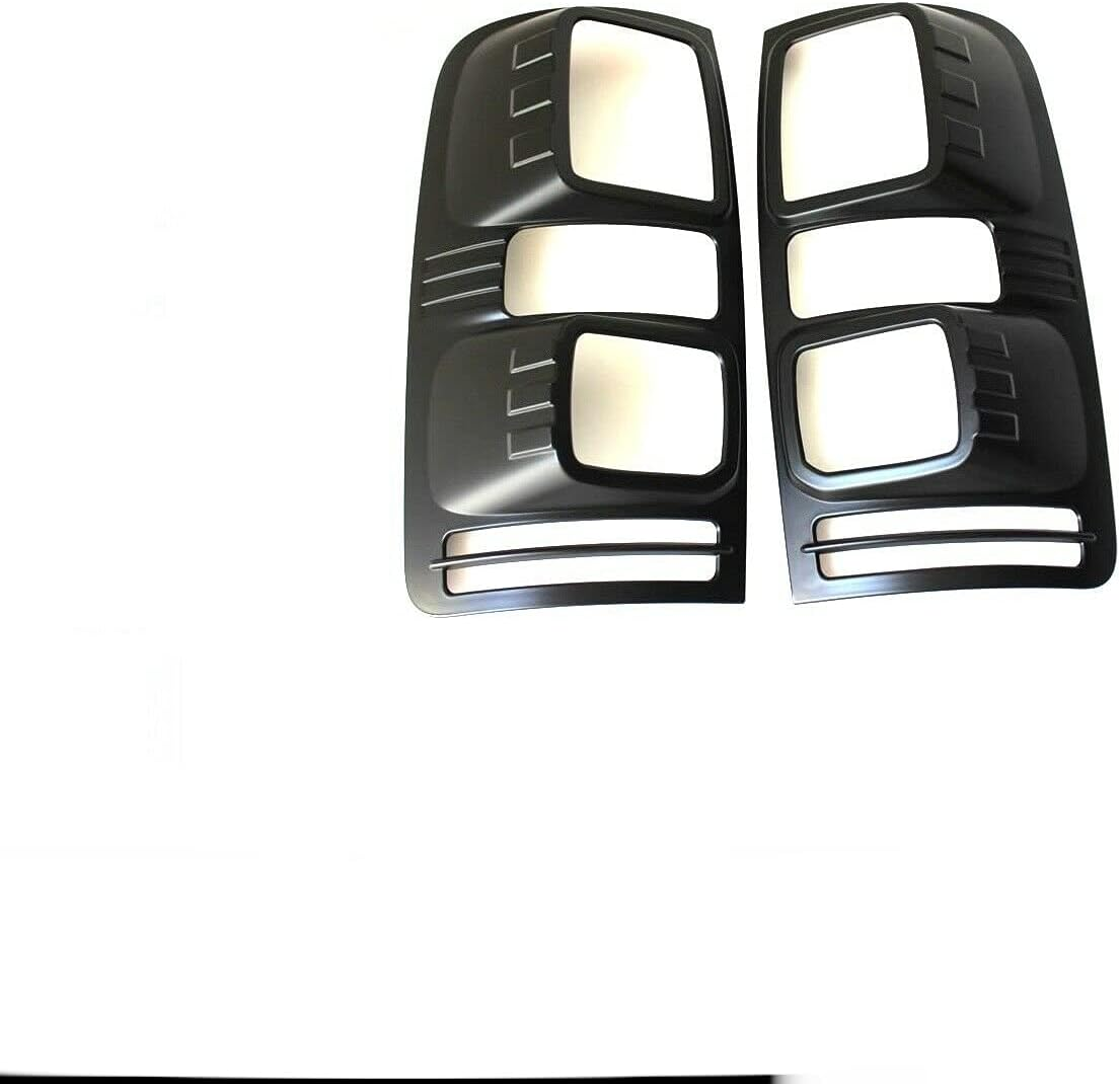 Tradieschoice 4X4 Matte Black Rear Light Trim Cover Surrounds for Holden Colorado 2012-2019