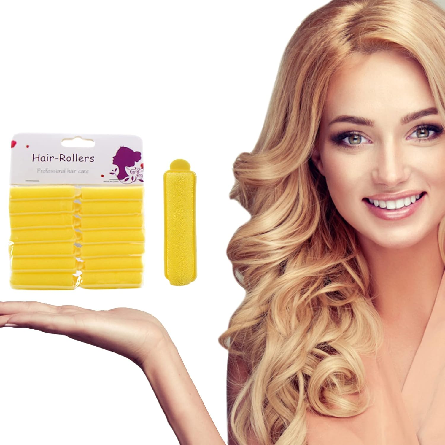 Hair Rollers | Heatless Hair Curlers - Hair Brushes for Women, Soft Sleeping Hair Curlers Flexible Hair Styling Curlers Sponge Curlers for Hair Styling Generic