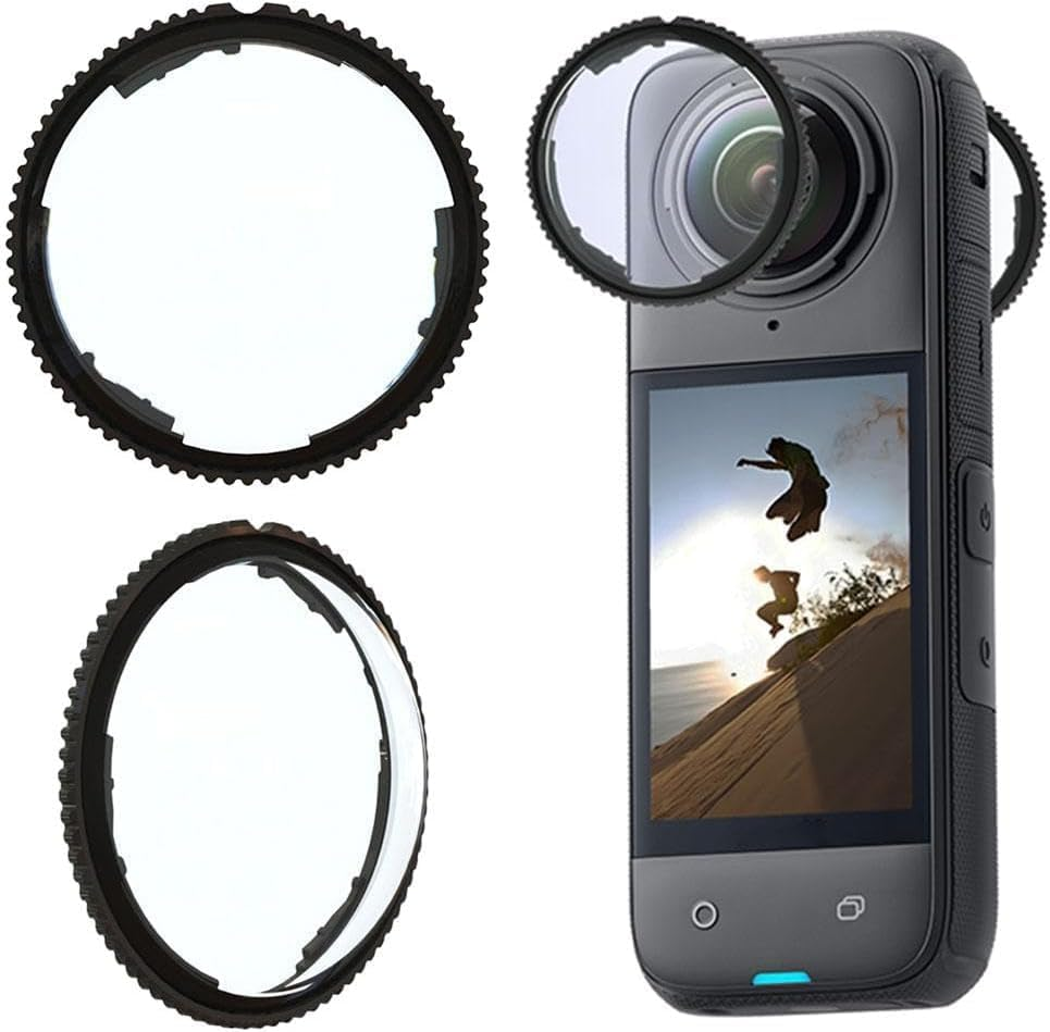 Lens Guard for Insta360 X5, Lens Protector Removable Protective Lens Cover for Insta 360 X5 Accessories, Drop Resistant 9H Hardness High Transmittance, Waterproof Dustproof (PC Material)