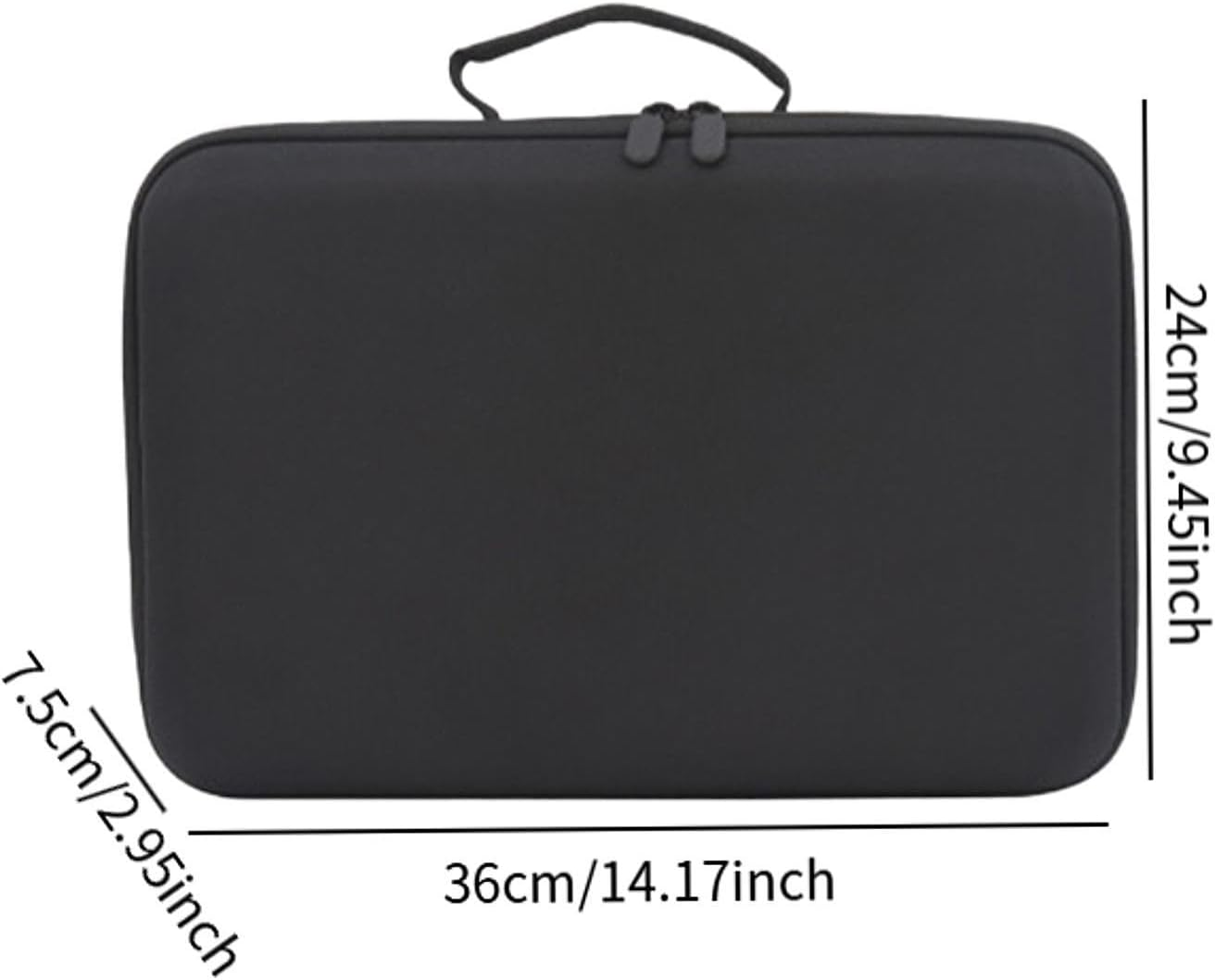 Weilaikeqi Stylish Hairdryer Storage Solution with Impact-Resistant Cover, Black - Black image number 6