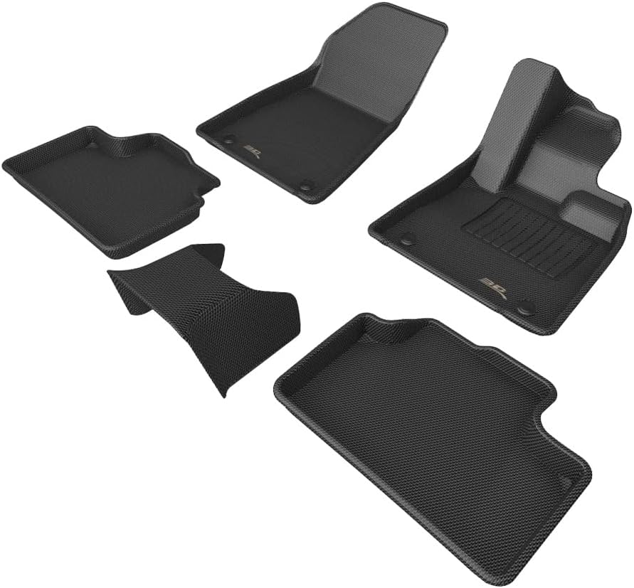 3D Maxpider All-Weather Floor Mats for Volvo XC40 Recharge 2022-2024+ Custom Fit Car Floor Liners, Kagu Series (1St & 2Nd Row) image number 4