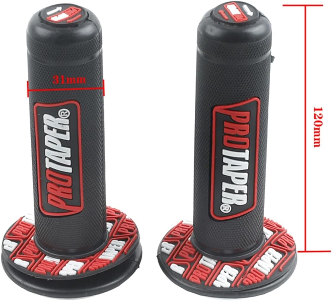 7/8" 22Mm Handle Grips Pro Taper Motorcycle Grips Bike Motocross Handlebar Rubber Gel Hand Grip Brake Hands (Color : Yellow) image number 1