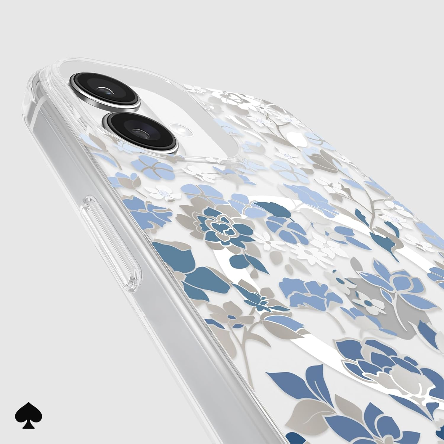 Kate Spade New York Iphone 16 plus Case - Compatible with Magsafe - Designer Phone Case - Flowerbed Blue Gems - Flowerbed Blue Gems image number 5