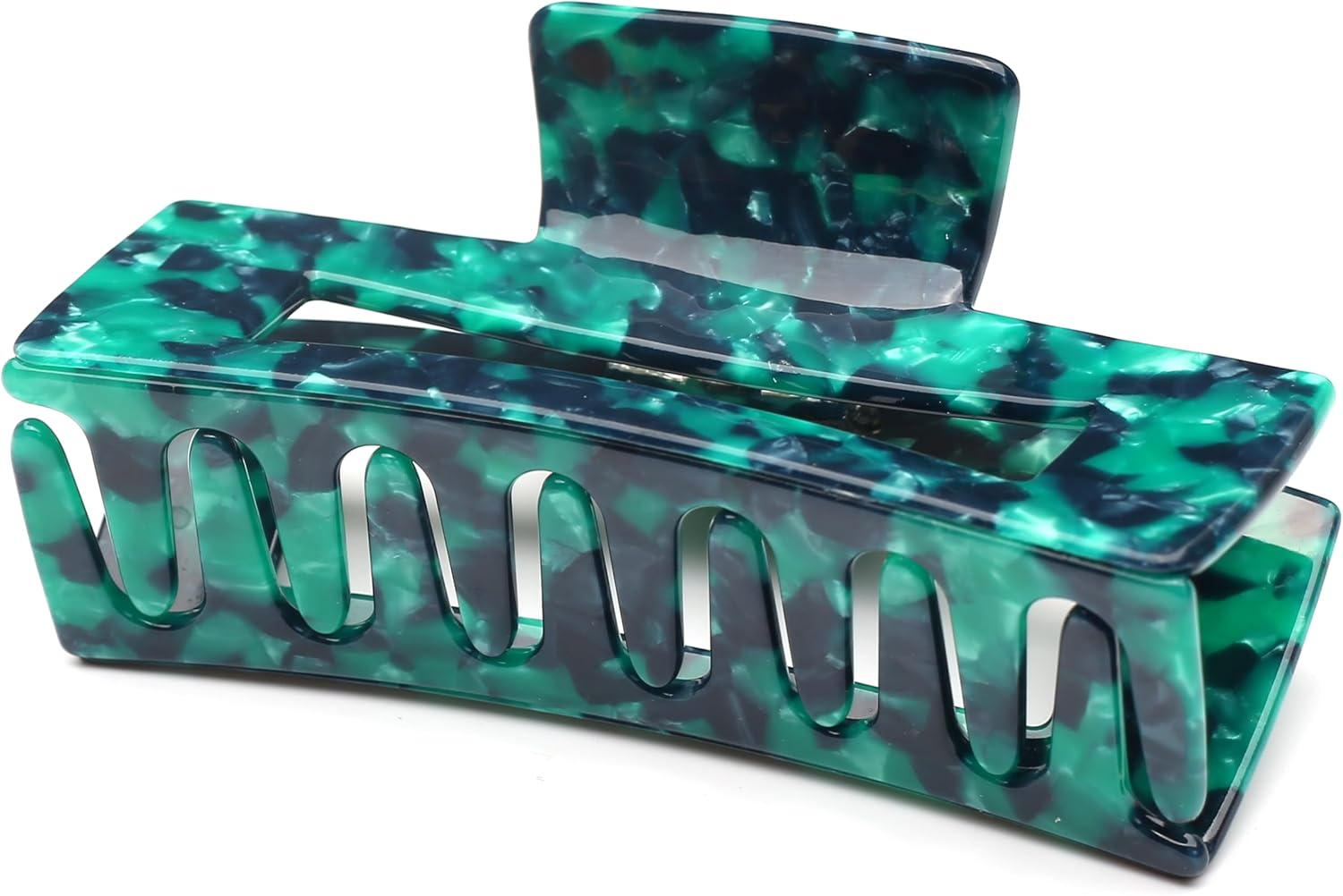 Qingoo Large Acetate Hair Clip Claws Hair Clip Beautiful Women'S Hair Accessories Elegant Hair Accessory 1 Piece (10.5 X 5.7 Cm, Multi-Colour)