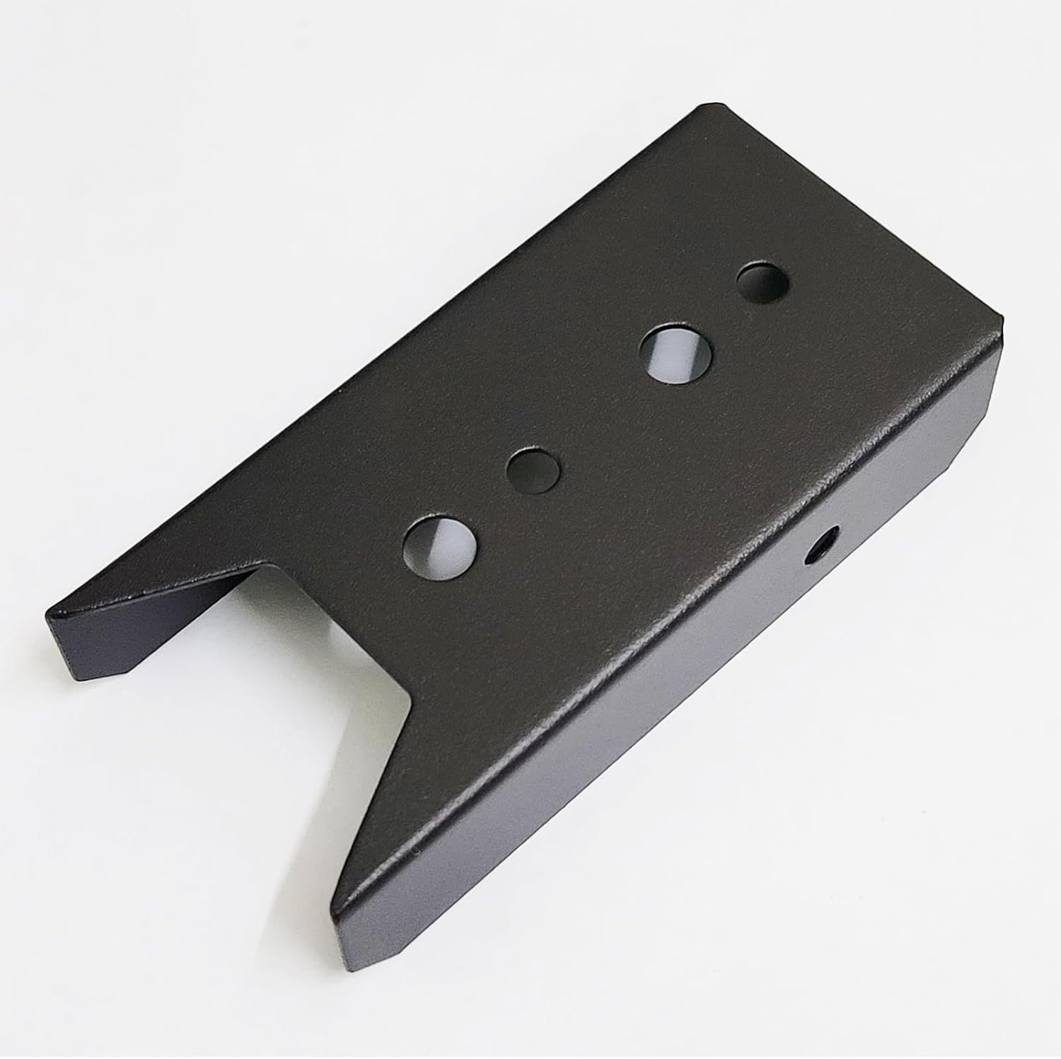 Auto-Plaza 48 Count 2X4 Inch Wood Post Black Steel Railing Mount Brackets Set image number 2