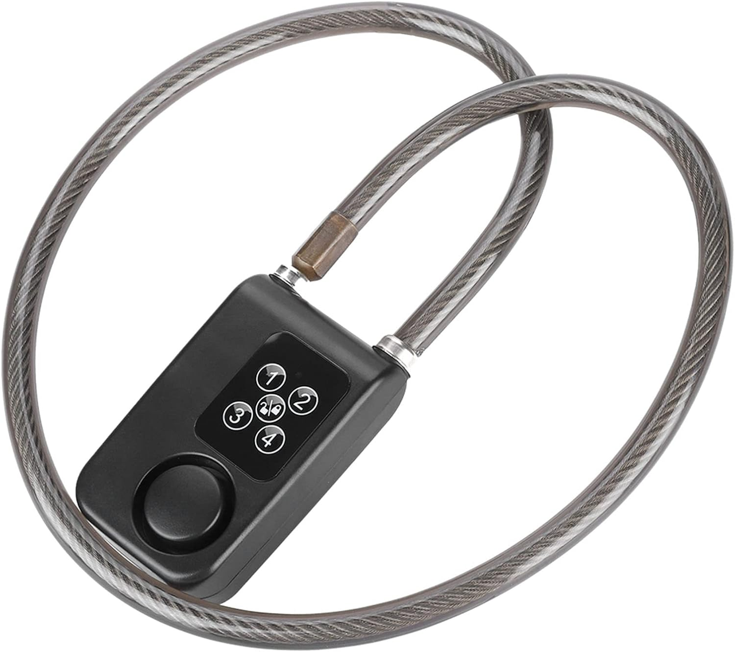 Intelligent Bicycle Lock, Anti-Theft Bicycle Alarm Lock 110Db Universal Security Alarm Lock Waterproof Alarm Cable Lock image number 2