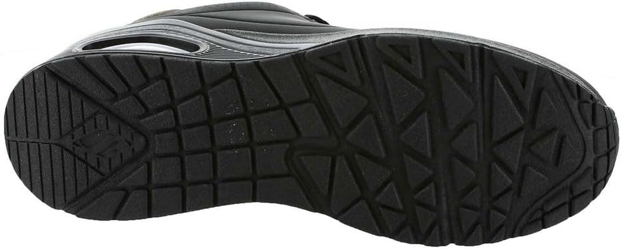 Skechers Women'S Uno Wedge - Hi Steps Sneaker, Pitch Black, US 8.5