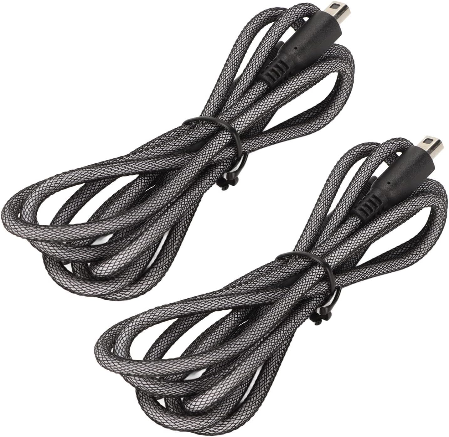 2-Pack Wezxrauo 5FT Nylon Braided USB Charging Cable for Nintendo 2DS 3DS Xl/New 3DS Xl/New 2DS Xl/Ndsi/Ndsi LL, Durable Fast Charge Power Cord with Tangle-Free Design