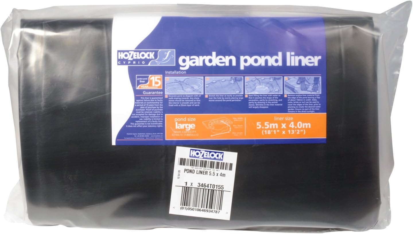 HOZELOCK - Pond Liner Size M (4M X 3M) : Ideal for Small Ponds and Koi Pools, Robust and Durable Liner [3462T0155] image number 4