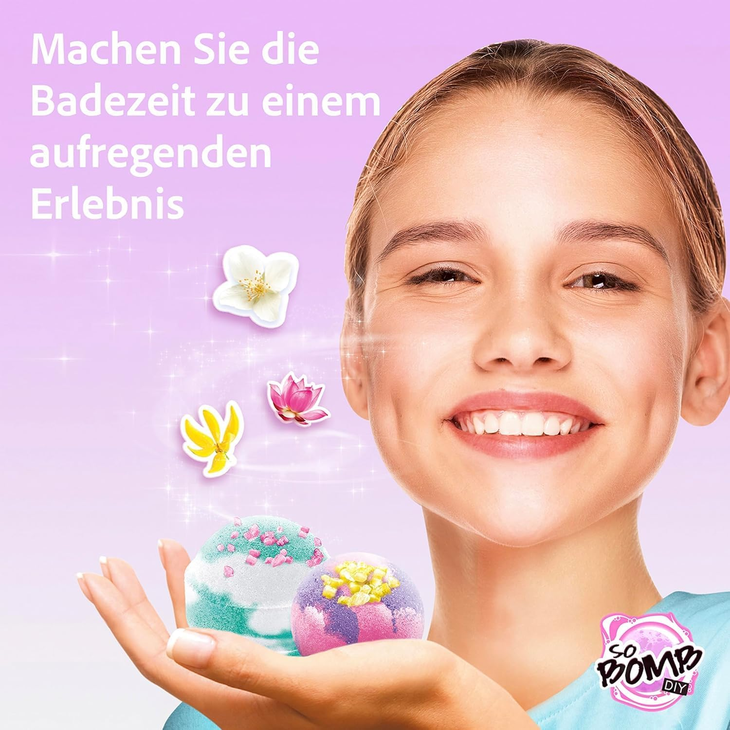 Canal Toys so Bomb DIY Aroma Bath Bomb Kit 6 Pack, Multicolour, Lavender Scent