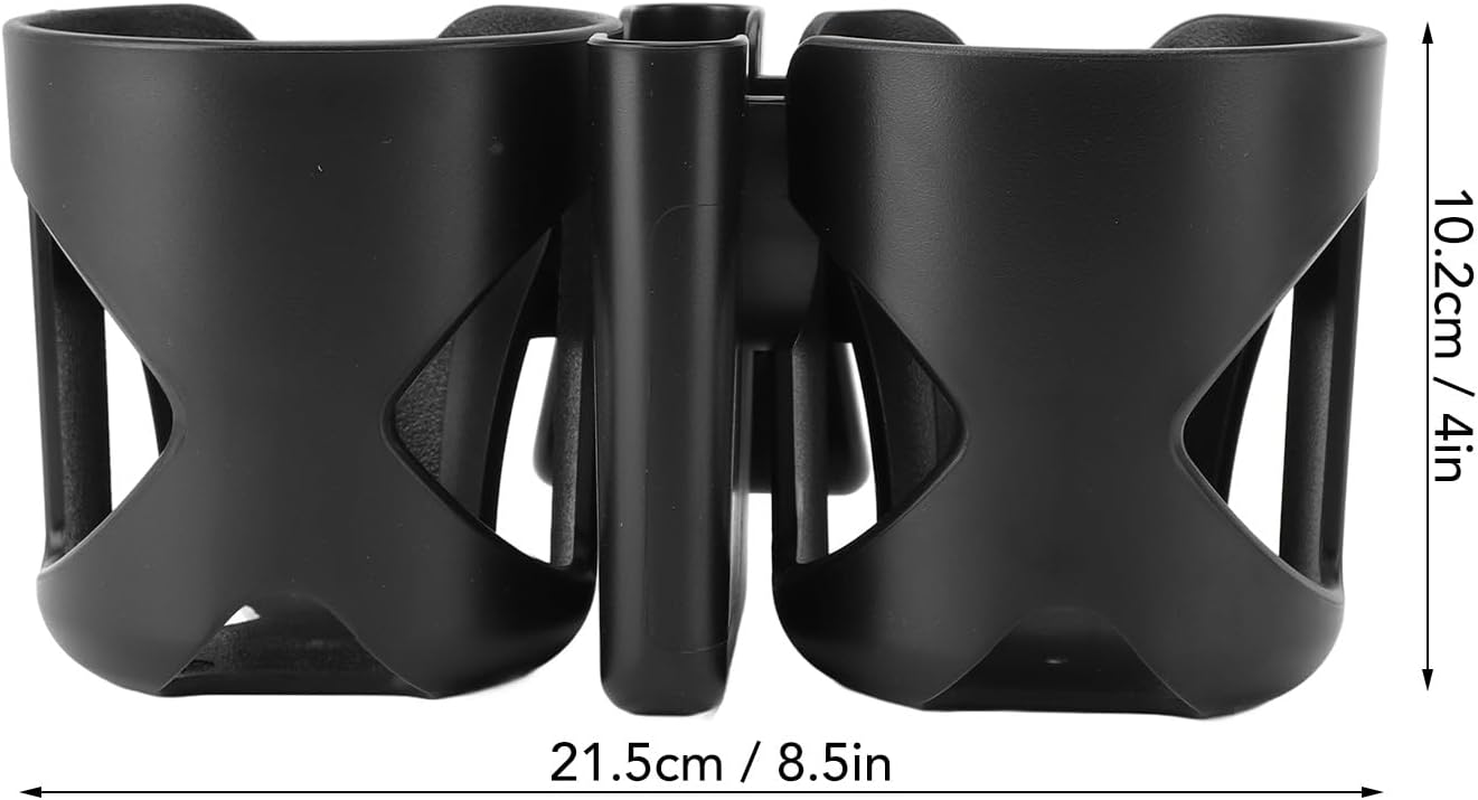 Universal Cup Holder, 3 in 1 Stroller Cup Holder with Phone, 360 Degree Rotatable Wheelchair for Stroller Walker Wheelchair image number 3