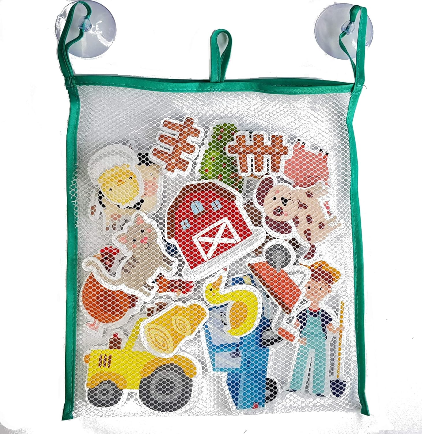 Buddy & Barney Farm Bath Stickers Toy for Kids (19Pc, Ages 1+) image number 1