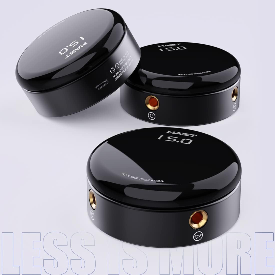 Mast Tattoo Power Supply, Halo2 Circle Digital Display Voltage, One Touch Easy Use for Tattoo Machine