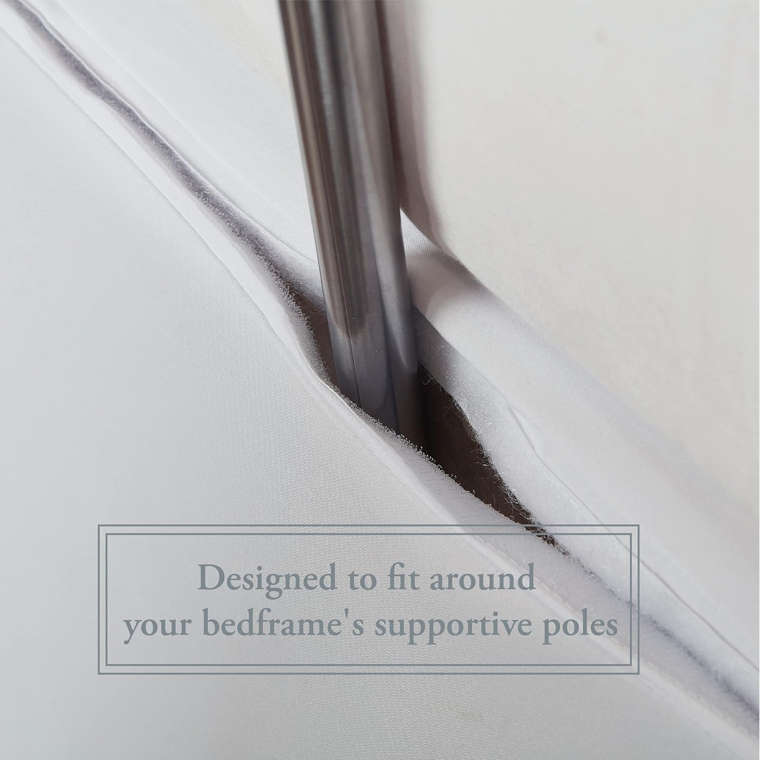 Bed Maker'S Adjustable Bed Wrap-Around 15" Tailored Bedskirt, Queen