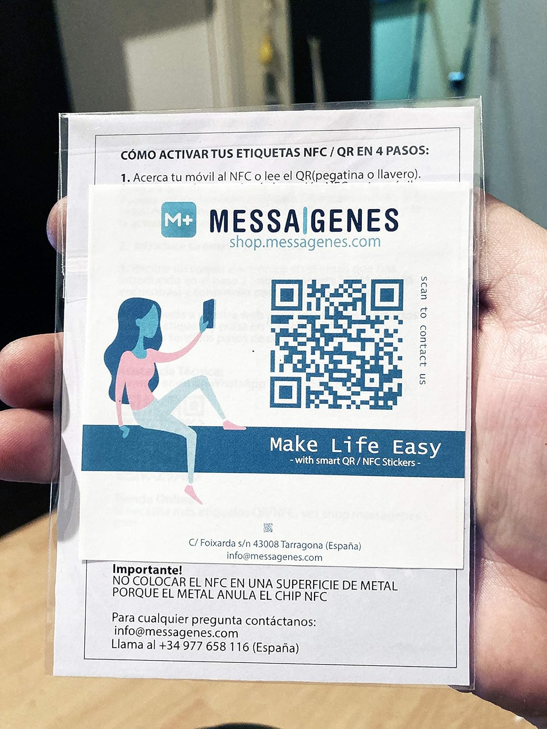 2X Instagram Follow Us Instagram Sticker | Increases Followers in 1 Click with Smart QR - NFC | Always Modify or Edit Your QR Code Links | for Business and Social Media Influencers image number 1