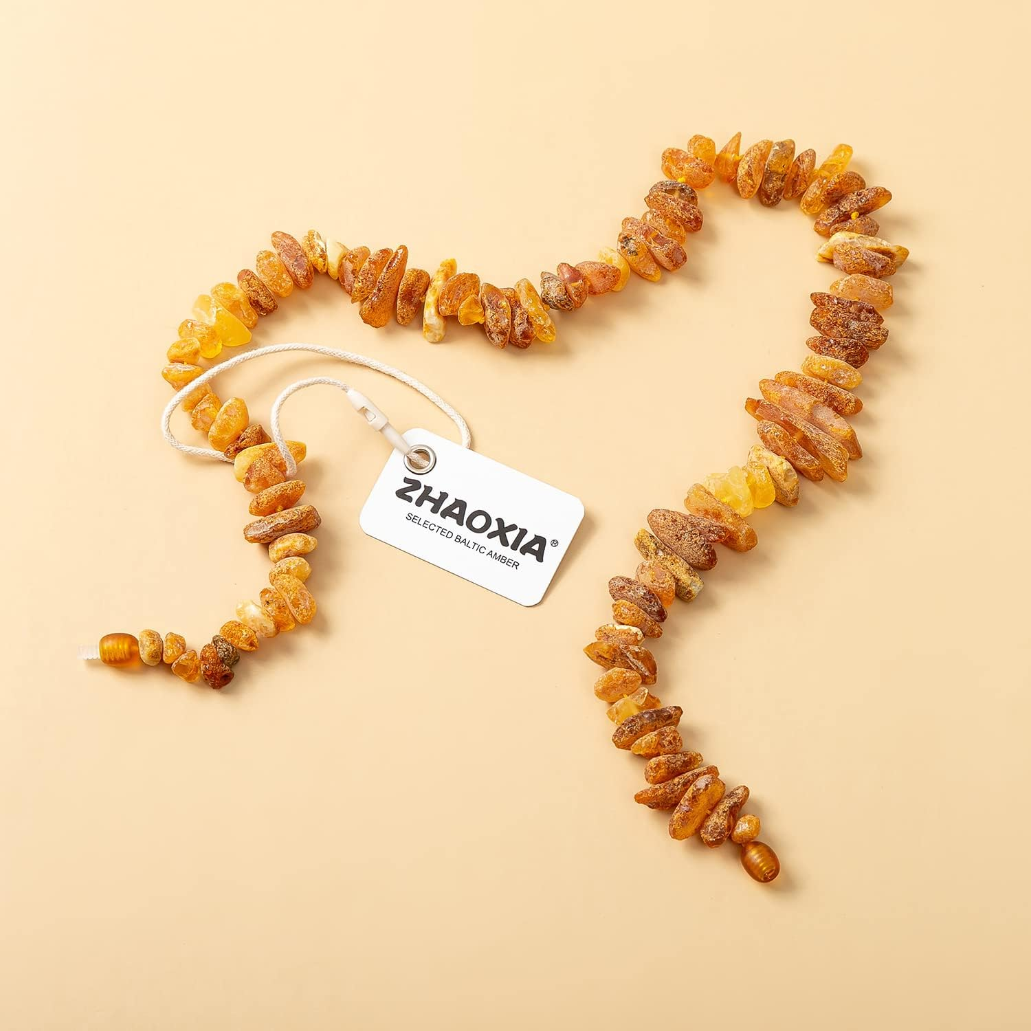 Amber Collar for Dogs and Cats - 100% Natural Baltic Amber Beads - 29Cm image number 3