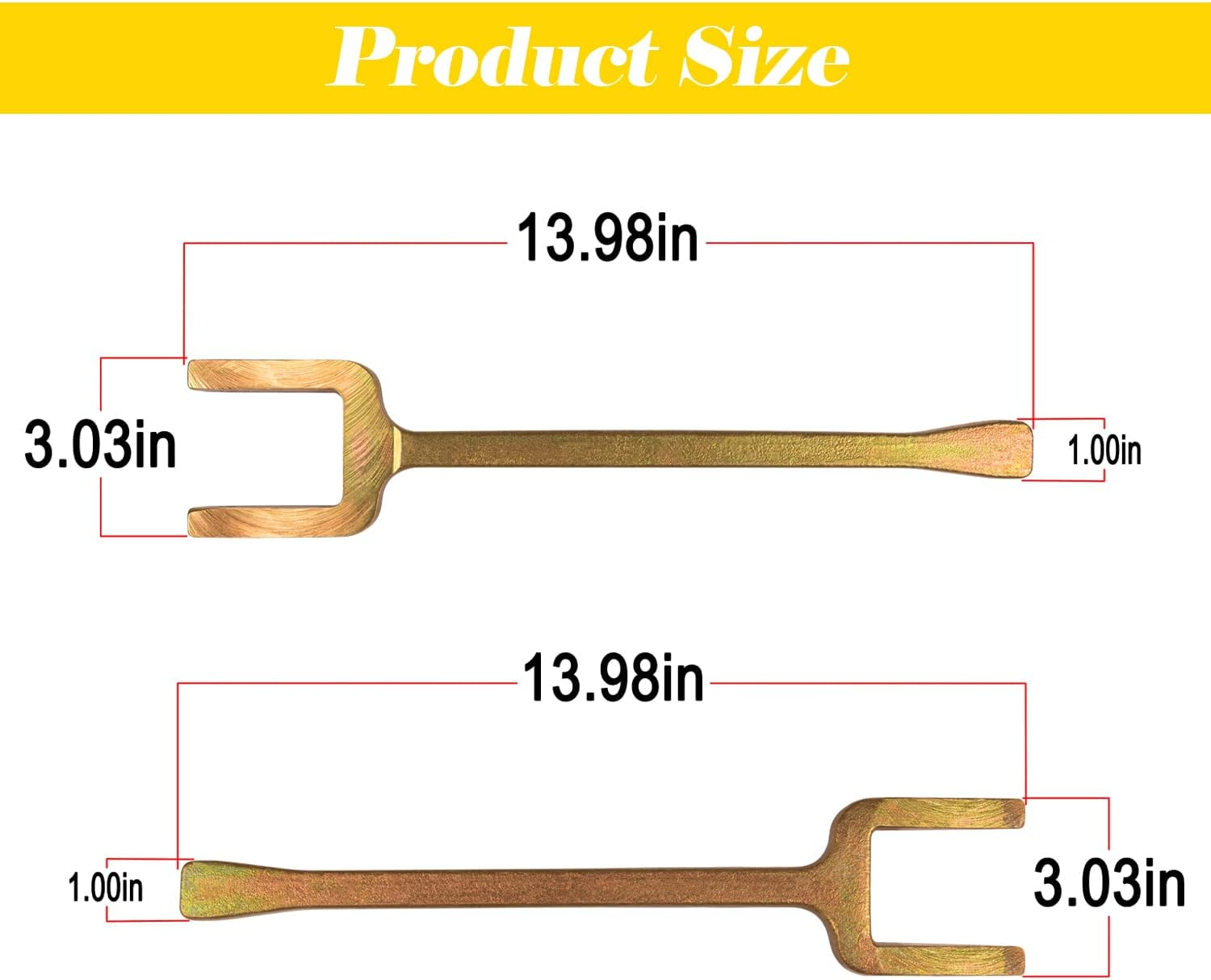 Bonbo 12020-2 Piece Axle Popper Kit Inner CV Axle Removal Tool Set Fit for Front Wheel Drive Vehicles, Remove Most Vehicles&rsquo; Half-Shaft Drive Axles & Fix Damaged CV Joints(2 PCS) image number 3