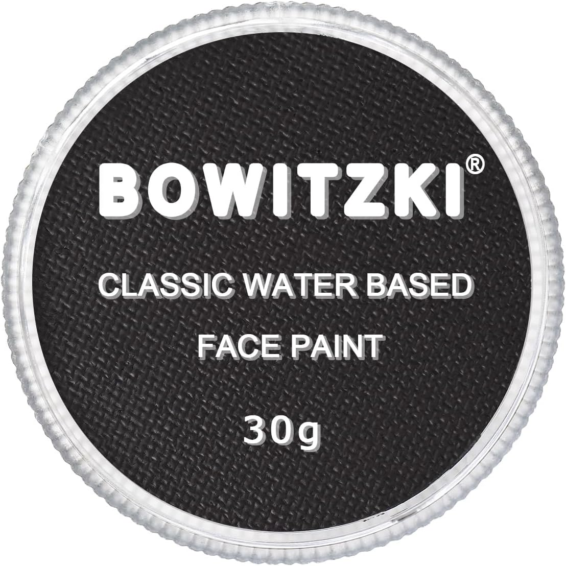 Bowitzki Professional Face Paint Body Paint Water Based Face Painting Makeup Safe for Kids and Adults Split Cake Single Color 30G Halloween Christmas Party (Neon Blue)