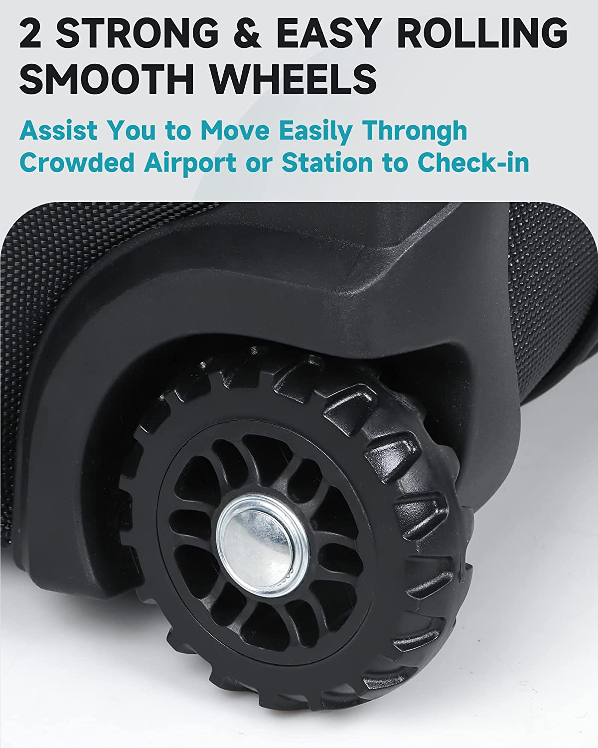 Findway Golf Travel Bags for Airlines with Wheels and ABS Hard Case Top, Protect Your Clubs, Waterproof 1680D Oxford Fabric and Oversize Tank Wheels, Lightweight and Easy to Maneuver image number 4