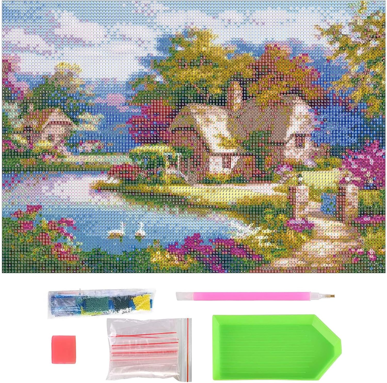 Diamond Painting Kit Full Drill,5D Diamonds Art Kits with New Upgrade Tool, DIY Diamond Art Kits image number 3