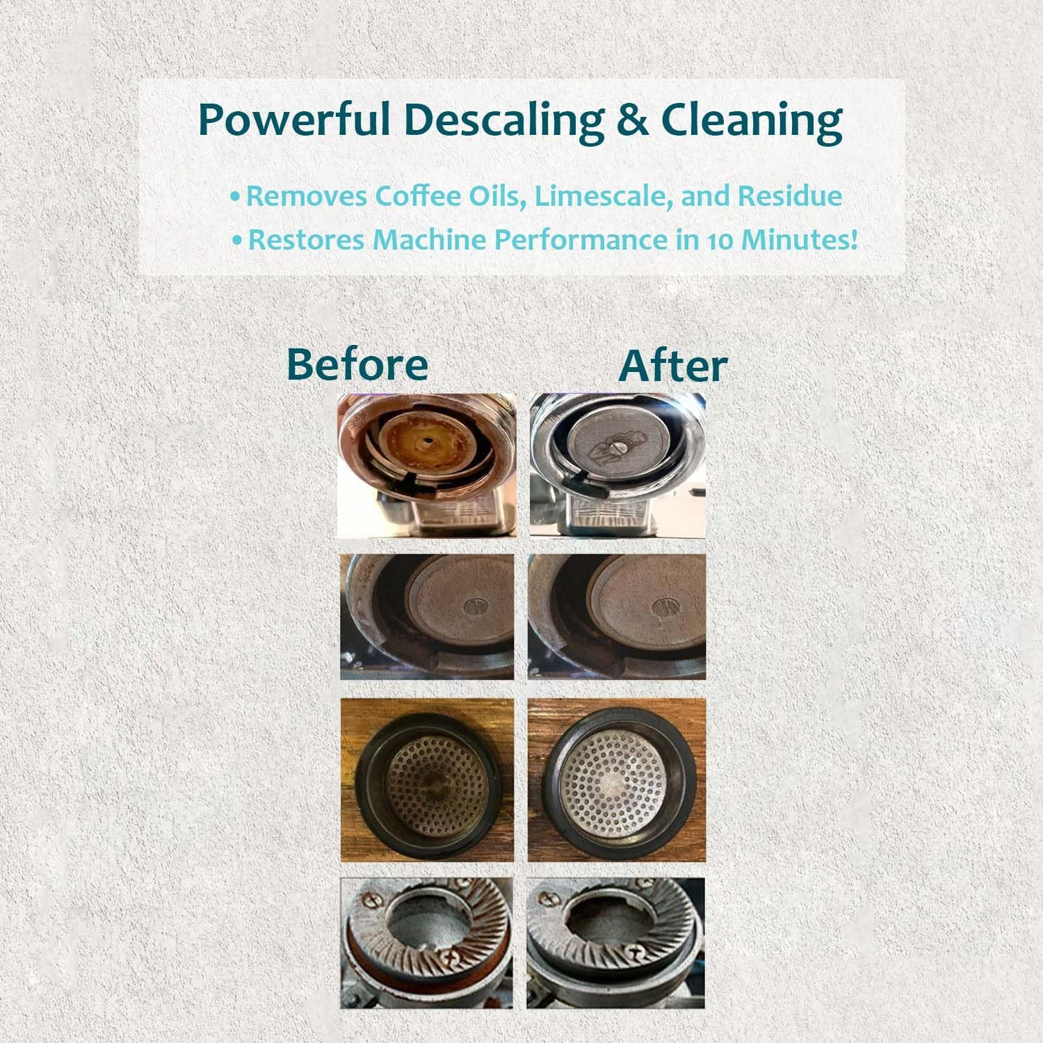 Coffee Machine Cleaning Tablets &ndash; 50 Count Espresso Coffee Maker Cleaner Tablets for Brevile, Delongh, Jura, Keurig, Nespres.O, Nnja, Miele, Gaggia, & More image number 5