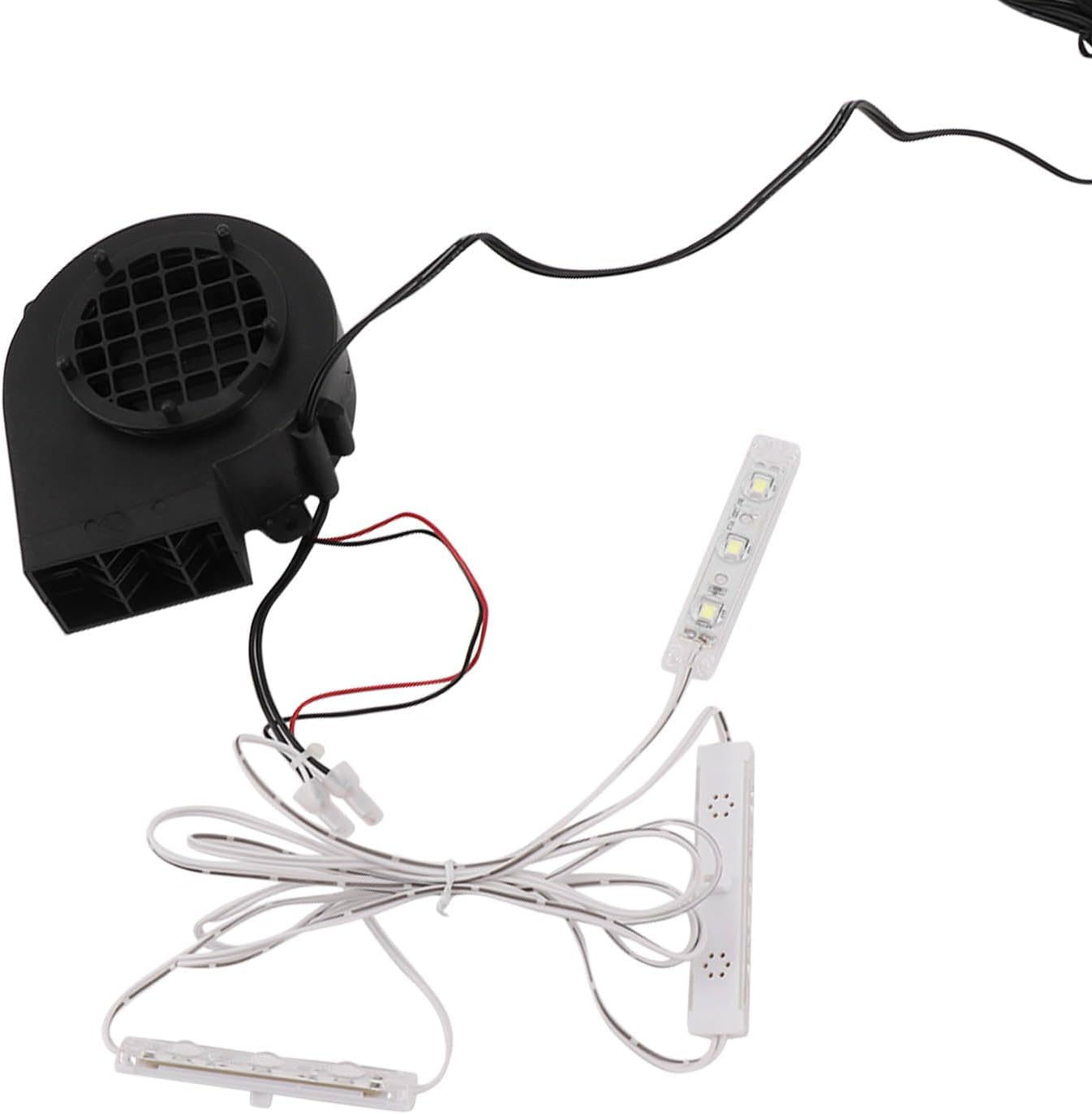 Inflatable Fan Blower Replacement with 3 LED Light Strings, Air Blower for Inflatables, Electric Air Mattress Pump for Halloween, Christmas, Yard, Outdoor Holiday Yard Decoration image number 6