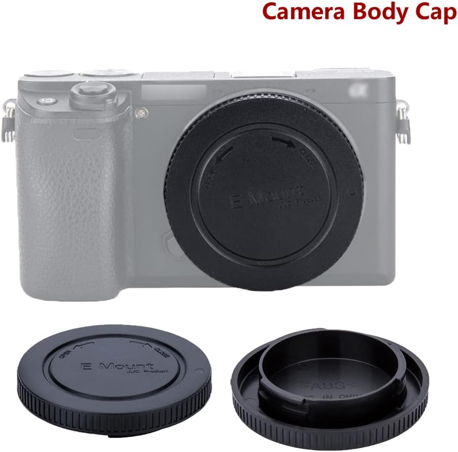 JJC 2-Pack Sony E Mount Body Cap + Rear Lens Cap for Sony A7V A7M5 A7R V A7R IV A7RIII A7RII A7 IV A7III A7II A9 II A9 III A6700 A6600 A6400 A6300 A6100 A6000 A5100 Sony E Mount Cameras & Lenses image number 5