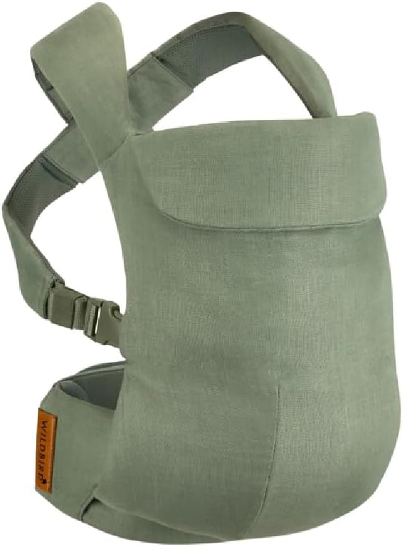 Wildbird - Aerial Carrier - 7 to 45 Lbs - for Moms, Dads & Caregivers - 100% Natural European Linen Fibers - Versatile & Adjustable - Small Size - Sparrow Fabric
