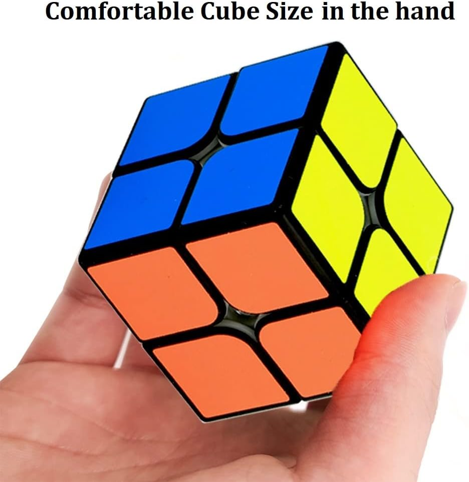 2X2 Speed Cube, Classic 2X2 Cube Puzzles Toy (Black) image number 5