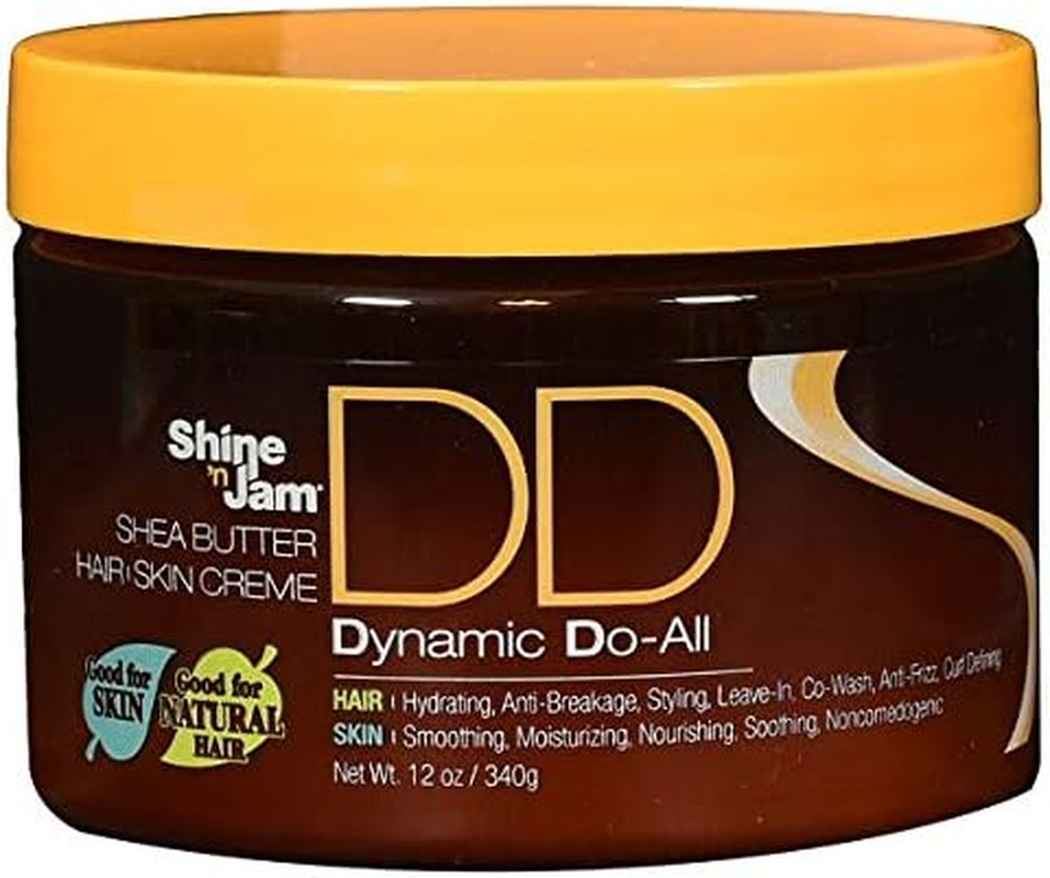 Ampro Shine 'N Jam Shea Butter Hair & Skin Cream Dynamic Do-All (Pack of 2)