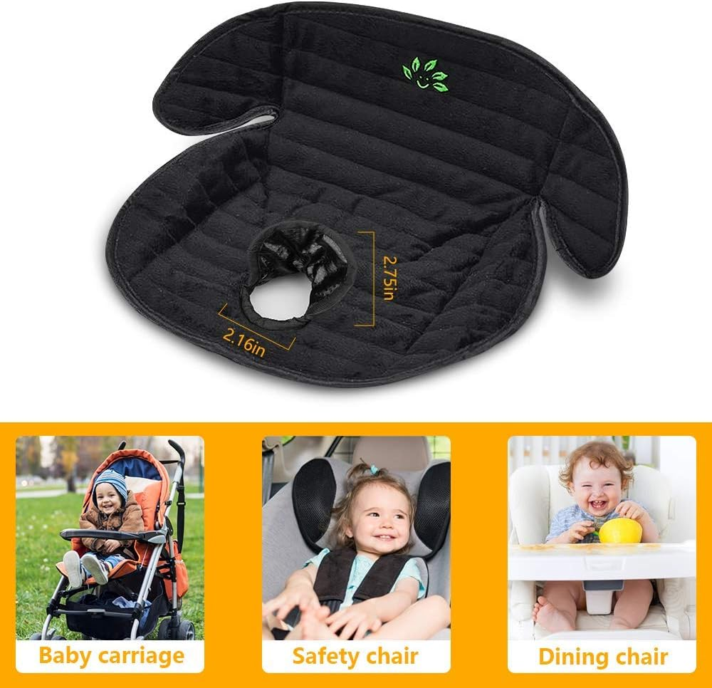 Piddle Pad Car Seat Protector, Bicyclestore Waterproof Liner Potty Training Pads Machine Washable Toddlers Car Seat Baby Infants Saver Cover Mat for Child Stroller, Dinner Chair (Black 2 Pack) - New Black 2 Pack image number 7