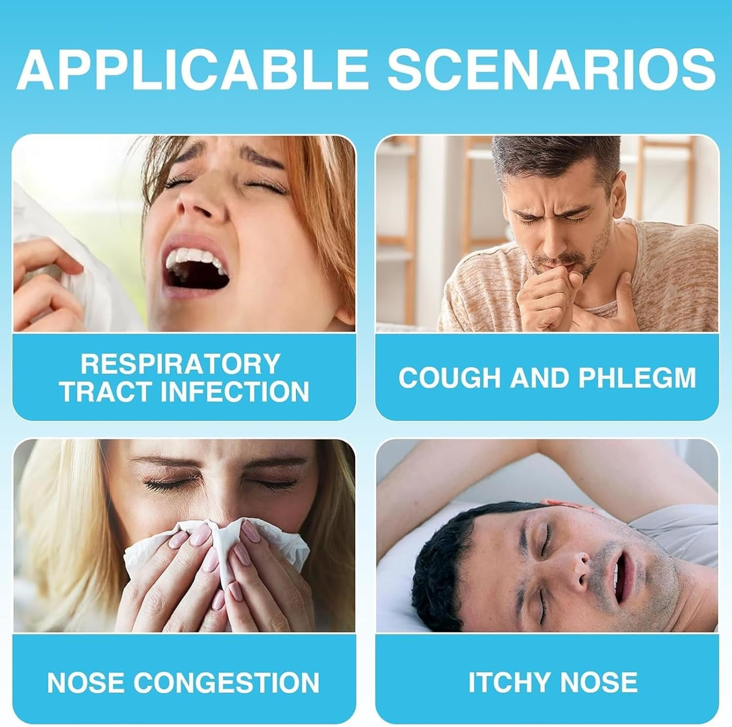 60 Count Breathing Nasal Strip, Breathing Nose Magnets, Anti-Snoring Sleep Nasal Strips, Antisnore Sleep Aid for Men & Women (Black) image number 2