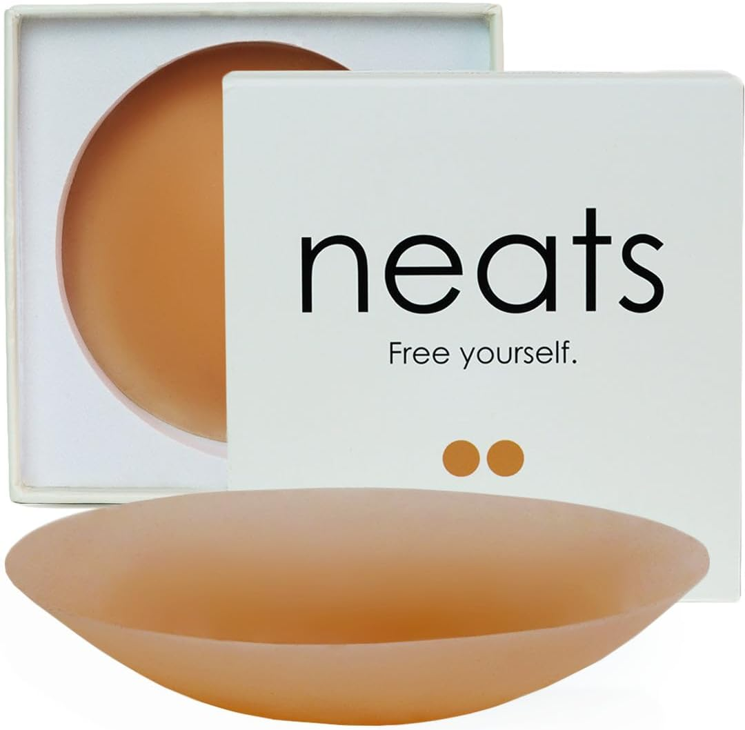 NEATS Nipple Covers for Women, Hypoallergenic Adhesive & Reusable Breast Pasties