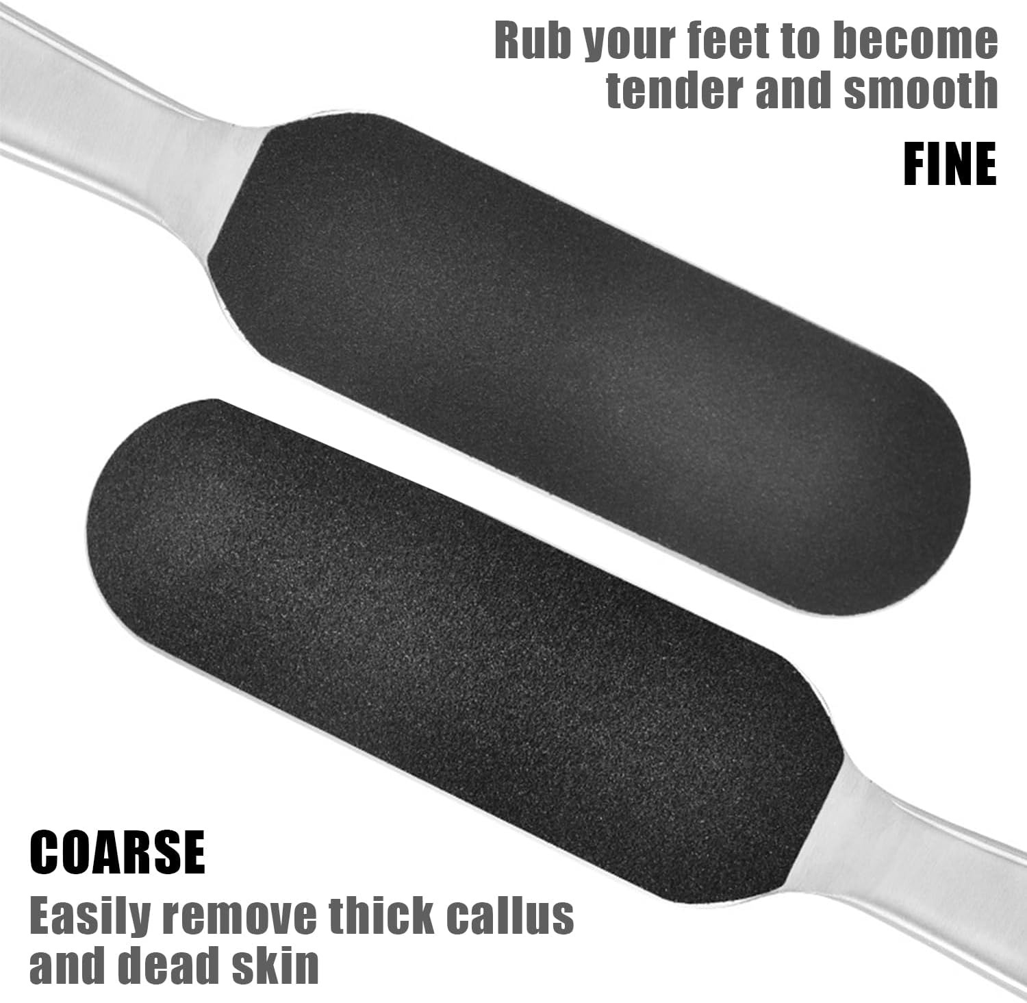 SYEYCW Pack of 50 Replacement Sandpaper Refill Pads, 100 + 180 Grit Replacement Pads, Foot Rasp Replacement Sandpaper, Self-Adhesive Foot Rasp, Replacement Pads for Pedicure File, for Dead Skin image number 1