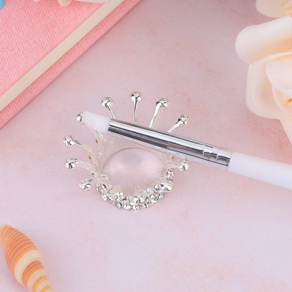 Nail Art Brush Holder, Crown Shape Brush Holder, Brush Holder Set Display Stand, Nail Art Tool Brush Holder(2) image number 3